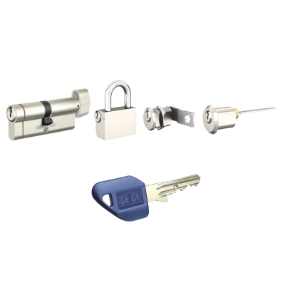 Dormakaba Gege Pextra Plus 4’lü Ortak Anahtarlı Set (Barel + Asma Kilit + Tirajlı Kilit + Mobilya Kilidi) - dormakaba Pextra+