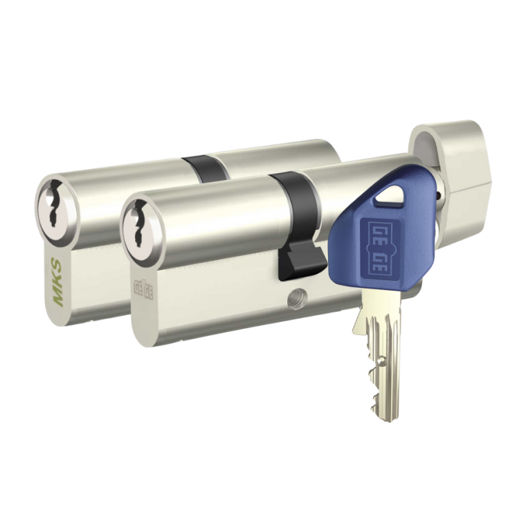 Dormakaba Pextra+ & MKS MK2000 Ortak Pextra Anahtarlı İkili Barel Seti (Hibrit Sistem) - 1