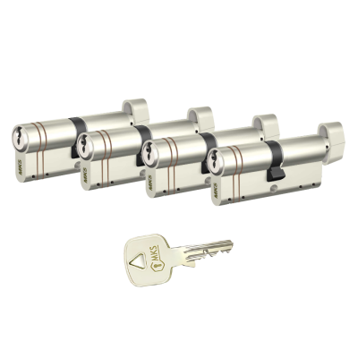 MKS Axis Guard 4’lü Ortak Anahtarlı Kapı Kilit Göbeği Seti – Özel Ölçü, Tek Anahtar - MKS Axis Guard