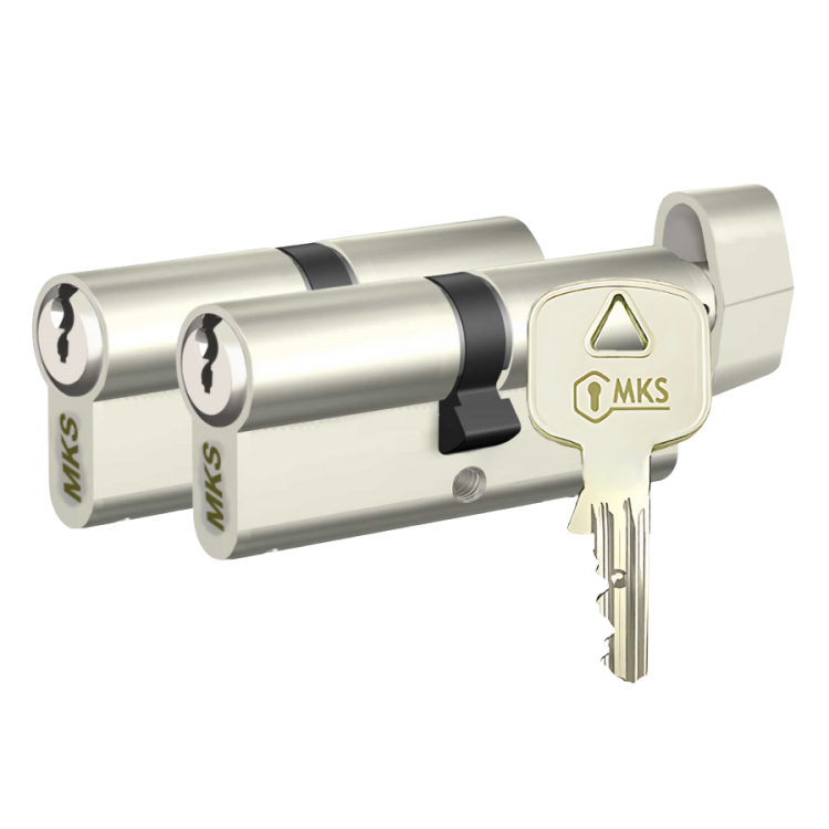 MKS MK2000 İkili Ortak Anahtarlı Kapı Kilit Göbeği (Barel) Seti - 1