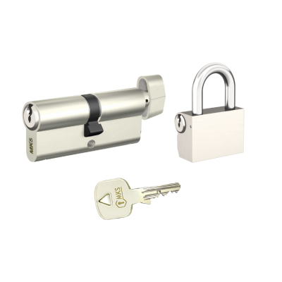 MKS MK2000 Ortak Anahtarlı Set – 1 Adet Barel ve 1 Adet Asma Kilit - MKS MK2000